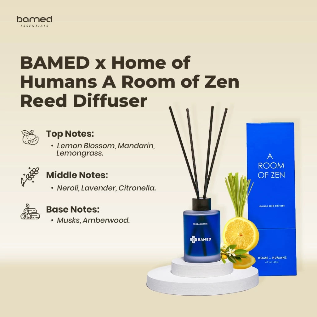 Home of Humans x BAMED - A Room of Zen (Lounge Reed Diffuser)