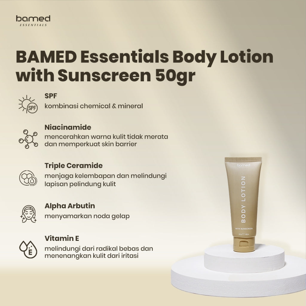 Bamed Essentials Body Lotion With Sunscreen 50 gr